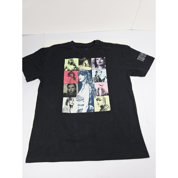Taylor Swift The Eras Tour Shirt Mens Medium Black Concert Graphic Tee Pop Music - Picture 1 of 6